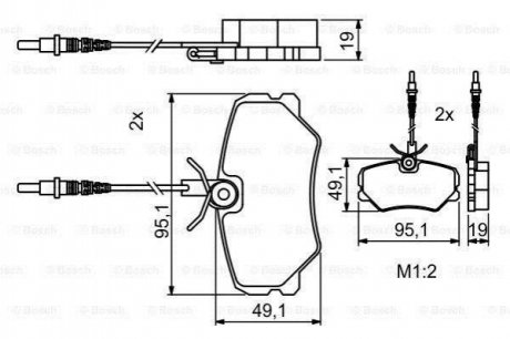 Гальмівні колодки, дискові BOSCH 0 986 494 849