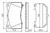 Колодки гальмівні (передні) Cadillac Ats/Cts/Opel Astra/Tesla Model S/X 03- BOSCH 0 986 494 880 (фото 7)