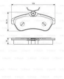 Фото 1 - тормозные колодки перед. CITROEN C2/3 BOSCH 0986495064 Тормозные колодки перед. CITROEN C2/3 BOSCH 0986495064 (фото 1)