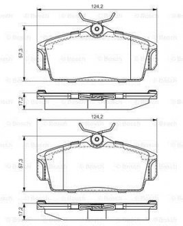 Гальмівні колодки, дискові 0 986 495 070 BOSCH 0986495070 (фото 1)