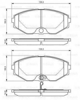 Тормозные колодки BOSCH 0986495147