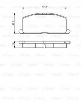 Тормозные колодки BOSCH 0 986 495 234 (фото 1)