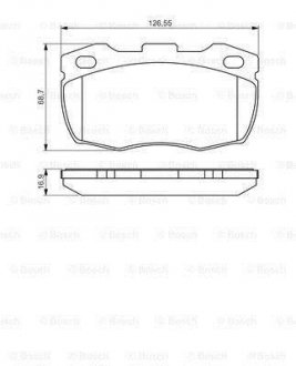 LANDROVER Тормозные колодки передн.Defender 90- BOSCH 0986495269 (фото 1)