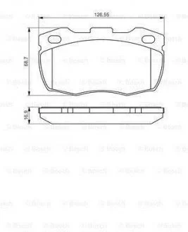 LANDROVER Тормозные колодки передн.Defender 90- BOSCH 0986495269 (фото 1)