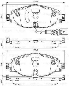 Тормозные колодки BOSCH 0986495296 (фото 1)