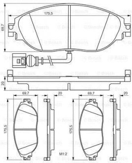 Тормозные колодки BOSCH 0986495350 (фото 1)