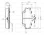 Комплект тормозных колодок, дисковый тормоз BOSCH 0 986 TB2 005 (фото 1)