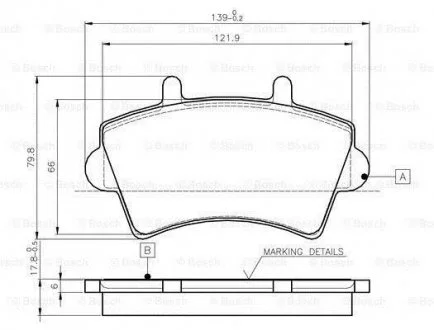 Комплект тормозных колодок, дисковый тормоз BOSCH 0 986 TB2 392 (фото 1)