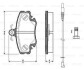 Комплект тормозных колодок, дисковый тормоз BOSCH 0 986 TB2 513 (фото 1)