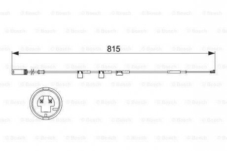 Датчик износа тормозных колодок (передних) Mini (R56/R57/R58/R59)/Clubman (R55) 1.6/1.6D/2.0D 06-15 BOSCH 1 987 473 524