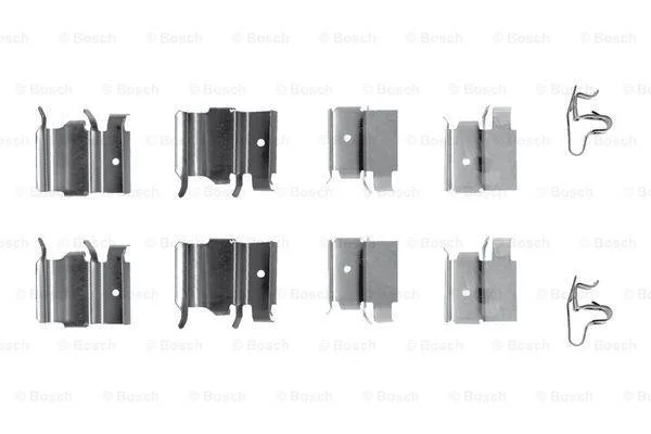 Гальмівні аксесуари (Монтажний комп-кт колодки) BOSCH 1987474321 (фото 1)