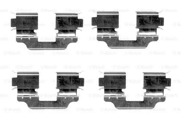 Гальмівні аксесуари (Монтажний комп-кт колодки) BOSCH 1987474341 (фото 1)