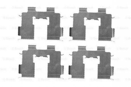 Гальмівні аксесуари (Монтажний комп-кт колодки) BOSCH 1987474452 (фото 1)