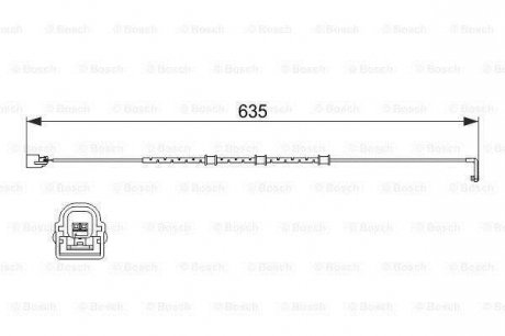 ДАТЧИК ЗНОШУВАННЯ ДИСК.КОЛ.ЗАД 1 987 474 515 BOSCH 1987474515