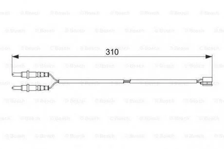 Гальмівні аксесуари (Датчик зносу колодки) BOSCH 1987474519