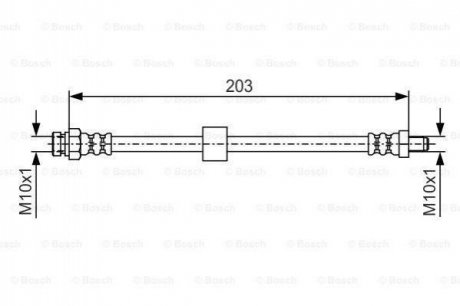 Гальмівний шланг BOSCH 1 987 476 035