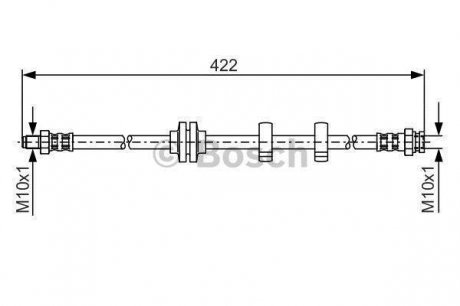 Шланг тормозной ALFA 147 BOSCH 1987476346