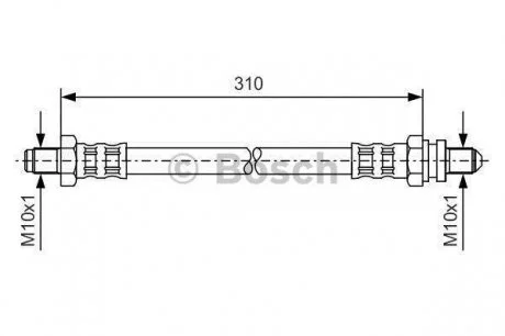 Тормозной шланг BOSCH 1 987 476 407