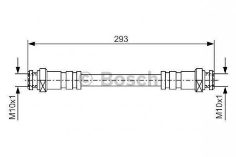 MAZDA Торм.шланг зад. 626 -92 BOSCH 1987476543