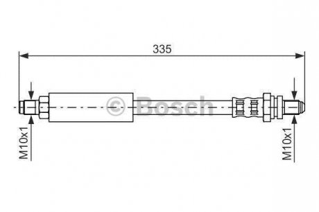 FORD Шланг тормозной задн. EscortVII 95- BOSCH 1987476627