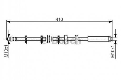 Гальмівний шланг BOSCH 1987476639 (фото 1)