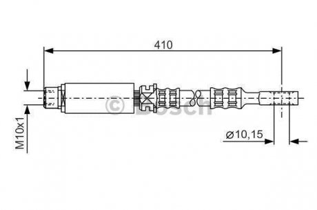 Шланг тормозной пер. Opel Astra F G 94-05 BOSCH 1987476805