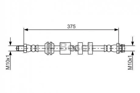 Шланг гальмівний BOSCH 1 987 481 563