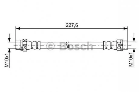 Тормозной шланг BOSCH 1 987 481 582