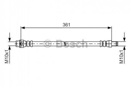 BMW Шланг торм.задний MINI 10- BOSCH 1987481600