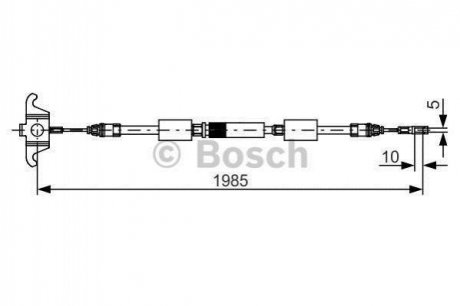 Гальмівний трос BOSCH 1 987 482 128 (фото 1)