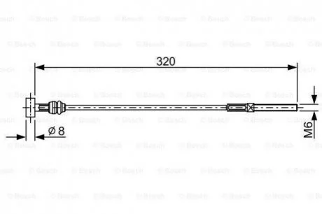 Гальмівний трос BOSCH 1987482460