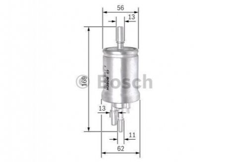 Фильтр топливный VW Sharan/Seat Alhambra 1.4-2.0TSI 10- BOSCH F026403764 (фото 1)