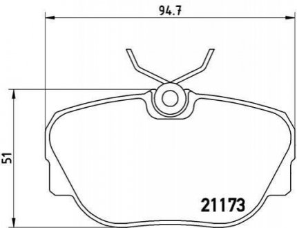 Тормозные колодки дисковые, к-кт. BREMBO P06 010