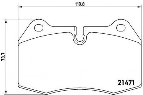 Тормозные колодки дисковые BREMBO P06018