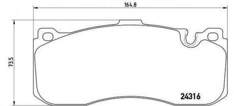 Гальмівні колодки дискові P06 041 BREMBO P06041