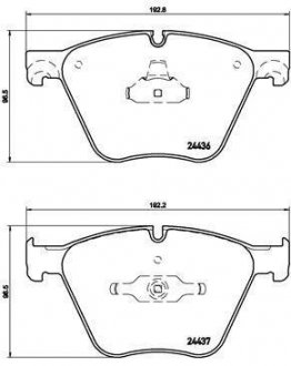 Тормозные колодки дисковые BM BREMBO P06073 (фото 1)