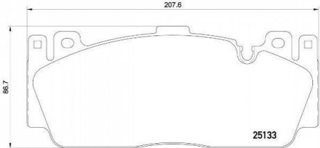 Гальмівні колодки дискові BREMBO P06 079