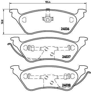 Тормозные колодки BREMBO P11014