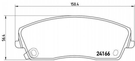 Гальмівні колодки дискові BREMBO P11 019