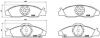 Тормозные колодки дисковые, к-кт. BREMBO P15 008 (фото 1)