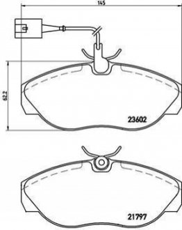 Гальмівні колодки дискові BREMBO P23 083 (фото 1)