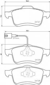 Тормозные колодки дисковые BREMBO P23130