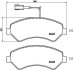 Комплект гальмівних колодок з 4 шт. дисків BREMBO P23 136 (фото 1)