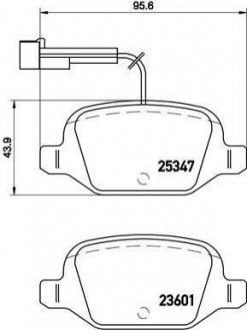 Гальмівні колодки дискові BREMBO P23 146