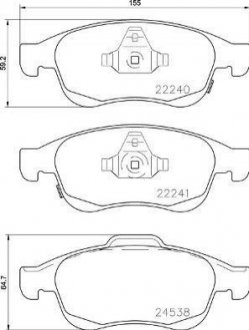 Тормозные колодки, к-кт. BREMBO P 23 165