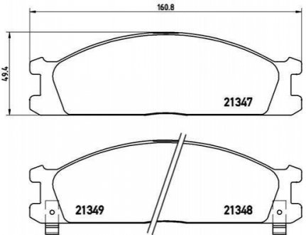 Тормозные колодки дисковые, к-кт. BREMBO P24 026 (фото 1)