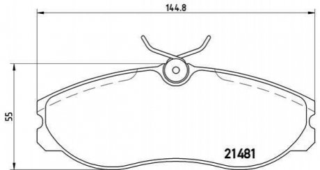 Тормозные колодки дисковые, к-кт. BREMBO P24 039