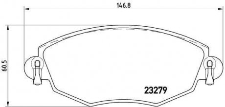 Гальмівні колодки дискові BM BREMBO P24060 (фото 1)