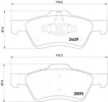 Гальмівні колодки дискові BREMBO P24 159