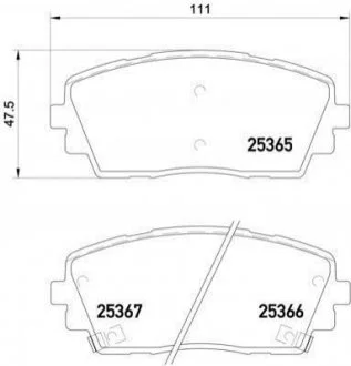 Гальмівні колодки дискові BREMBO P30 053